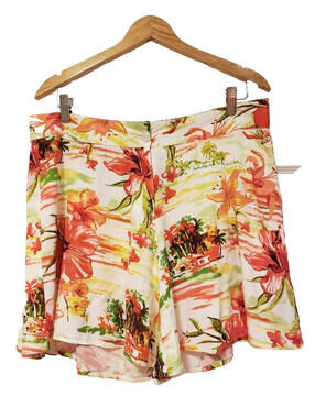 Margaritaville Tropical Floral Print Women's Shorts Sz Large